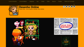 What Desenhoonline.com website looked like in 2020 (4 years ago)