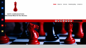What Deppecommunications.com website looked like in 2020 (5 years ago)