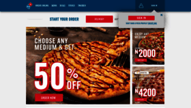 What Dominos.ng website looked like in 2020 (4 years ago)