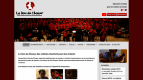 What Don-du-choeur.ch website looked like in 2020 (4 years ago)