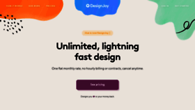 What Designjoy.co website looked like in 2020 (4 years ago)