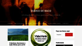 What Diariodebaco.com.br website looked like in 2020 (4 years ago)