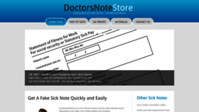 What Doctorsnotestore.com website looked like in 2020 (4 years ago)