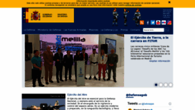 What Defensa.gob.es website looked like in 2020 (4 years ago)