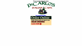 What Dicarlosdelivery.com website looked like in 2020 (4 years ago)