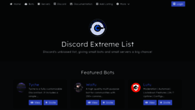 What Discordextremelist.xyz website looked like in 2020 (4 years ago)