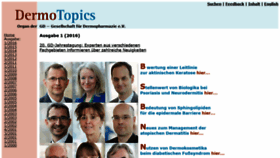 What Dermotopics.de website looked like in 2020 (4 years ago)