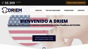 What Driem.com.mx website looked like in 2020 (4 years ago)