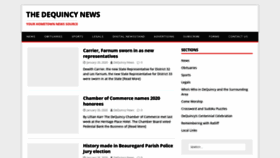 What Dequincynews.com website looked like in 2020 (4 years ago)