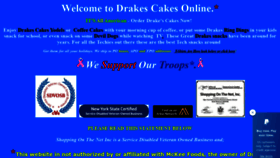 What Drakescakesonline.com website looked like in 2020 (4 years ago)