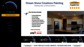 What Dreamstonecreations.com website looked like in 2020 (4 years ago)