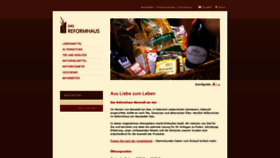 What Dasreformhaus.at website looked like in 2020 (4 years ago)
