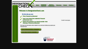 What Designationcheck.com website looked like in 2020 (4 years ago)