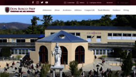 What Donboscoprep.org website looked like in 2020 (5 years ago)