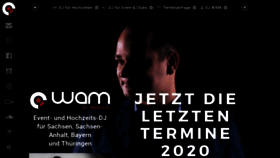 What Djwam.de website looked like in 2020 (4 years ago)