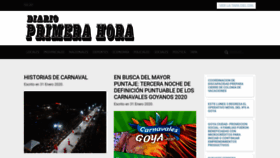 What Diarioprimerahora.com website looked like in 2020 (4 years ago)