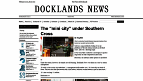 What Docklandsnews.com.au website looked like in 2020 (4 years ago)