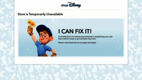 What Disneystores.com website looked like in 2020 (4 years ago)