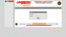 What Dosen.unsera.ac.id website looked like in 2020 (4 years ago)