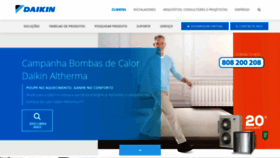What Daikin.pt website looked like in 2020 (4 years ago)