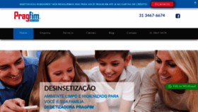 What Dedetizadorapragfim.com.br website looked like in 2020 (4 years ago)
