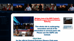 What Dulcimers.com website looked like in 2020 (4 years ago)