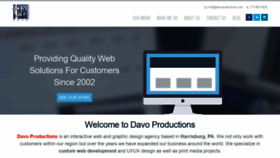 What Davoproductions.com website looked like in 2020 (4 years ago)