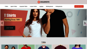 What Dogarments.com website looked like in 2020 (4 years ago)