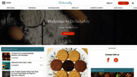 What Delishably.com website looked like in 2020 (4 years ago)