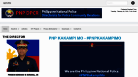 What Dpcr.pnp.gov.ph website looked like in 2020 (4 years ago)