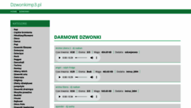 What Dzwonkimp3.pl website looked like in 2020 (4 years ago)
