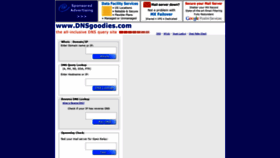 What Dnsgoodies.com website looked like in 2020 (4 years ago)