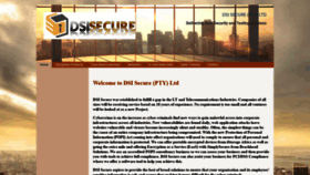 What Dsisecure.co.za website looked like in 2020 (4 years ago)