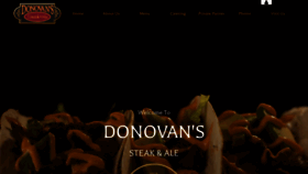 What Donovanssteakandale.com website looked like in 2020 (4 years ago)