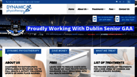 What Dynamicphysiotherapy.ie website looked like in 2020 (4 years ago)