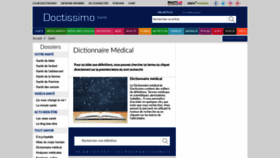 What Dictionnaire.doctissimo.fr website looked like in 2020 (4 years ago)