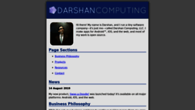 What Darshancomputing.com website looked like in 2020 (4 years ago)