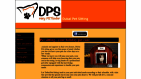 What Dubaipetsitting.com website looked like in 2020 (4 years ago)
