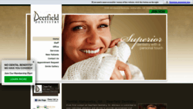 What Deerfielddentistry.net website looked like in 2020 (6 years ago)