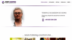 What Dobrylogopeda.eu website looked like in 2020 (4 years ago)