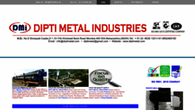 What Diptimetal.in website looked like in 2020 (4 years ago)