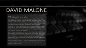 What Davidmalone.tv website looked like in 2020 (4 years ago)