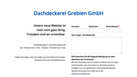 What Dachdeckerei-grebien.de website looked like in 2020 (4 years ago)