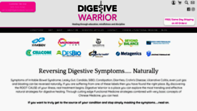 What Digestivewarrior.com website looked like in 2020 (4 years ago)