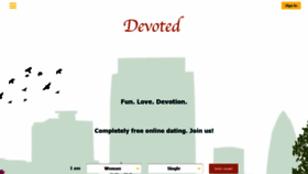 What Devoted.singles website looked like in 2020 (4 years ago)