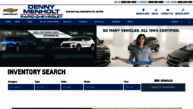 What Dennymenholtrapidchevrolet.com website looked like in 2020 (4 years ago)