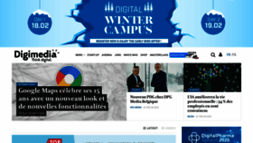 What Digimedia.be website looked like in 2020 (4 years ago)