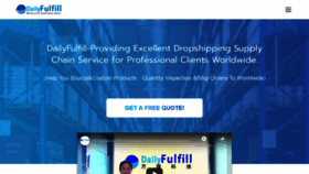 What Dailyfulfill.com website looked like in 2020 (5 years ago)