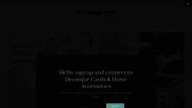 What Decorquecards.com website looked like in 2020 (4 years ago)