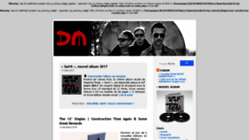 What Depechemode.fr website looked like in 2020 (4 years ago)